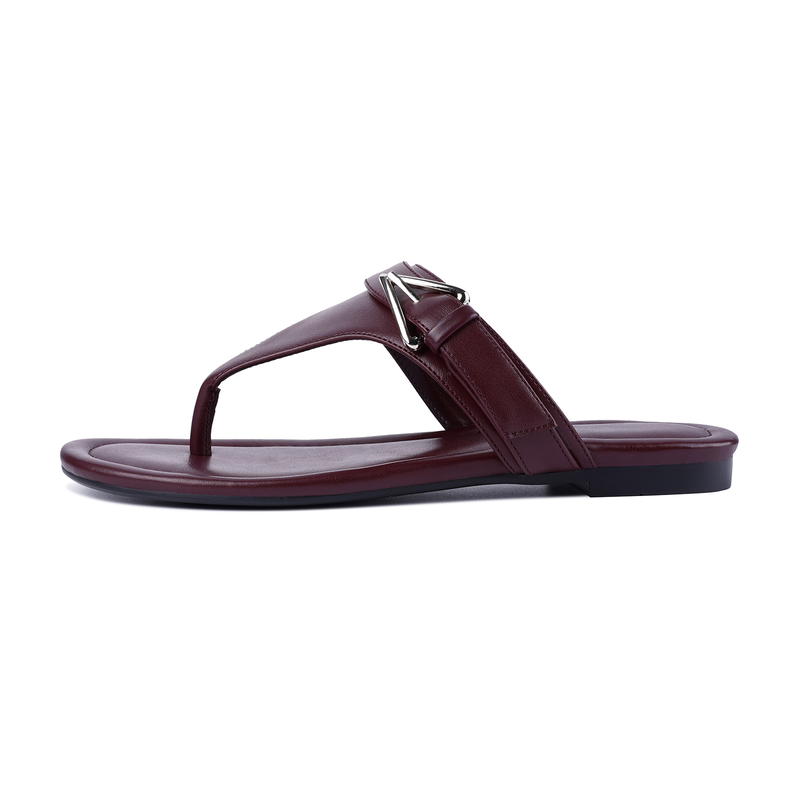 Women's Thong Sandals Flip Flop Slip On Buckle Flat Sandals 