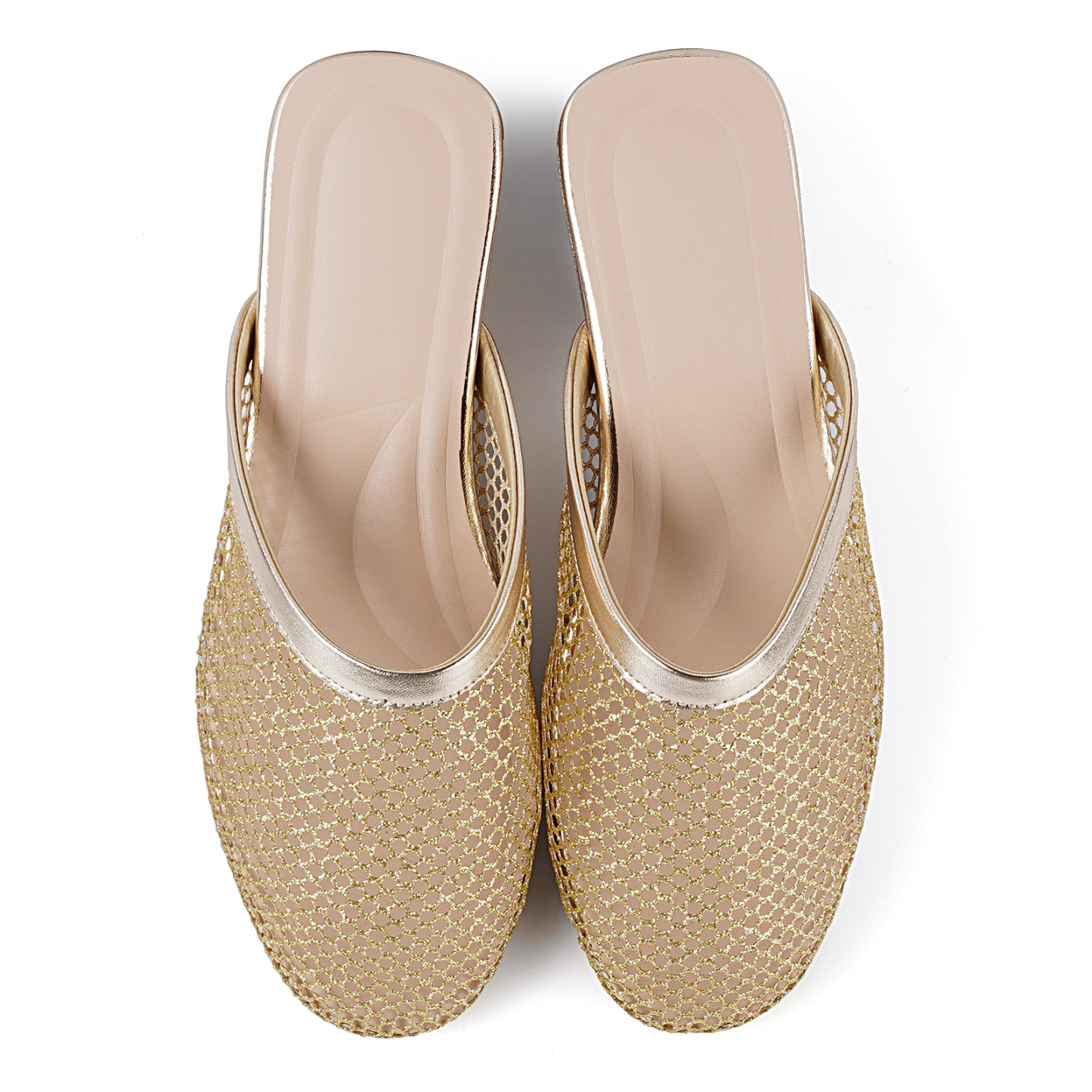 Mesh Mules for Women Slip on Flats