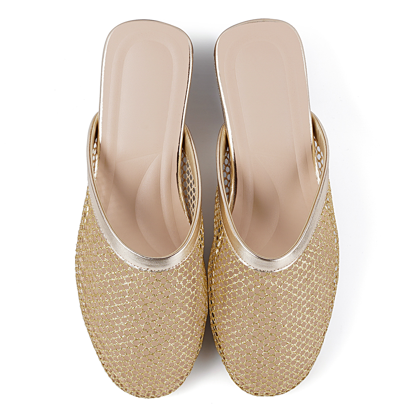 Mesh Mules for Women Slip on Flats
