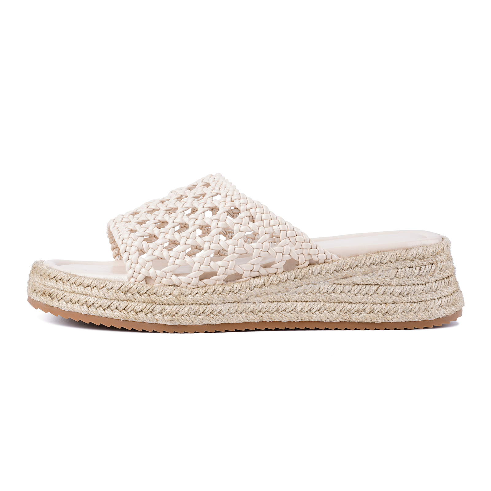 Platform Slip on Espadrille Sandals for Women Slides