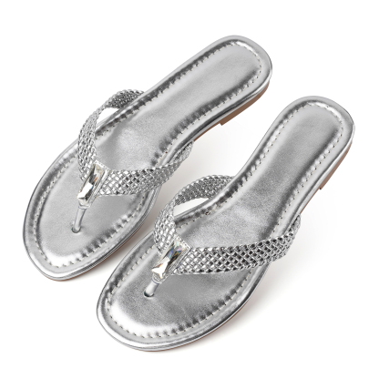 Woven Thong Sandals