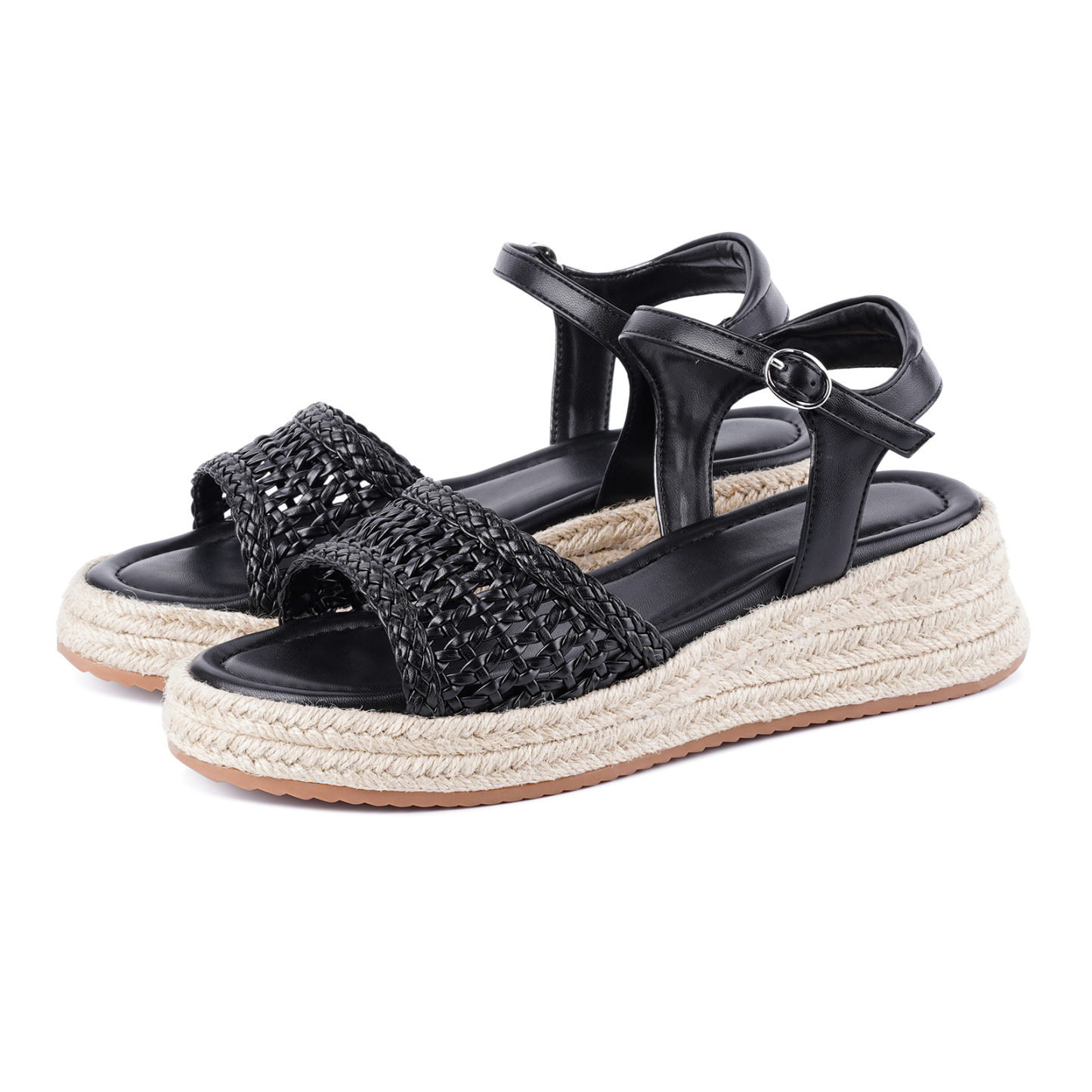 Women's Boho Espadrille Raffia Wedge Platform Sandals Woven Sandals