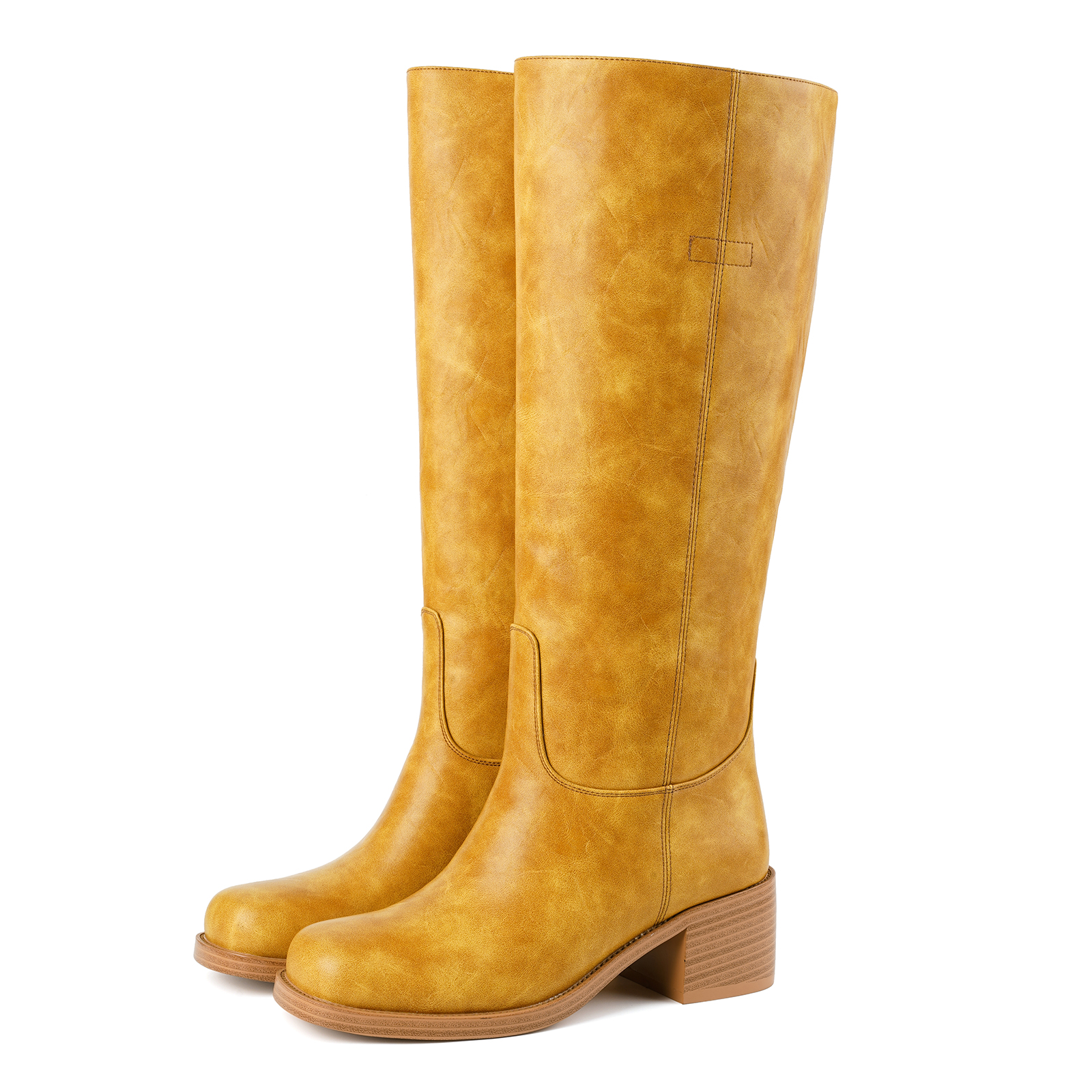 Women's Chunky Heel Knee High Boots