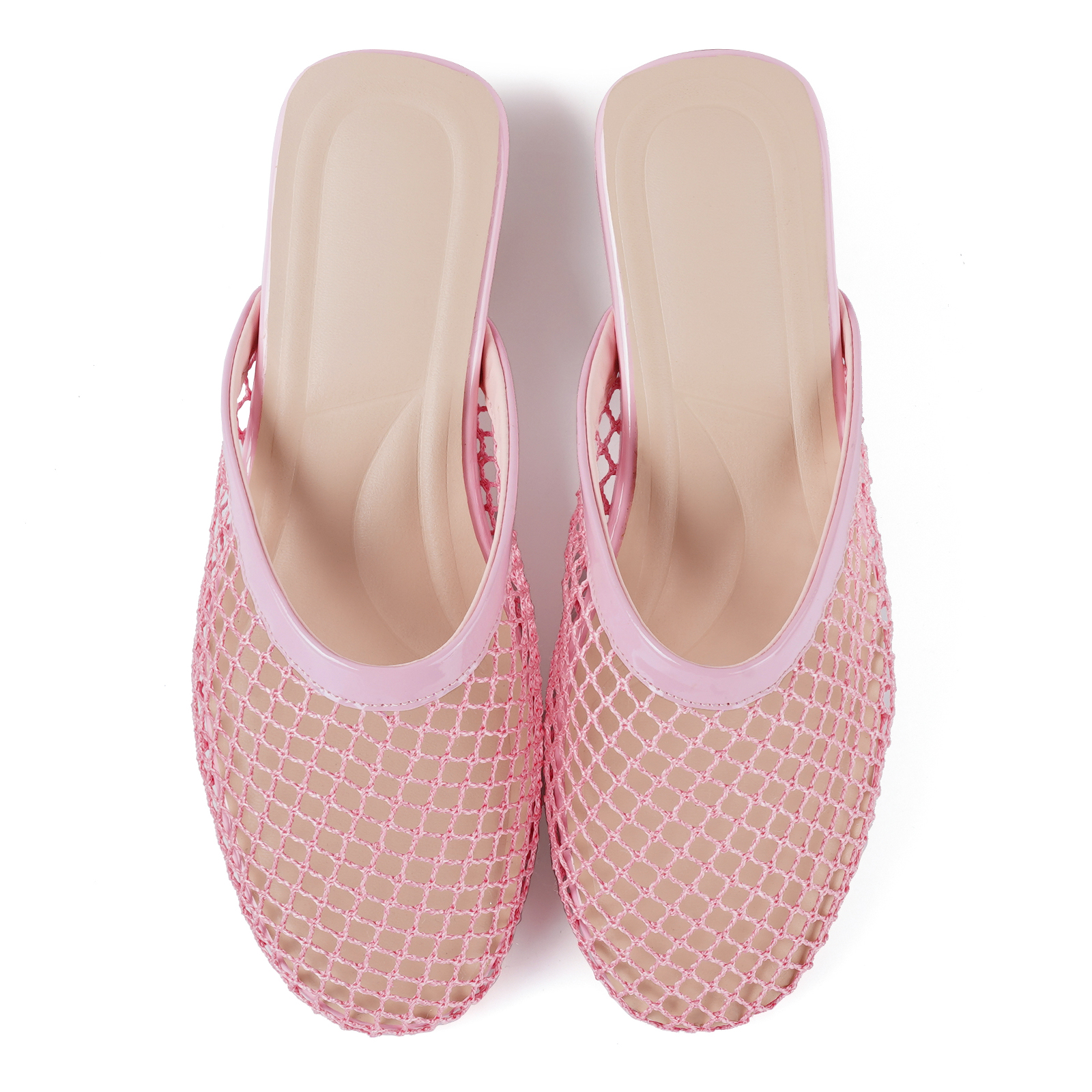 Mesh Mules for Women Slip on Flats