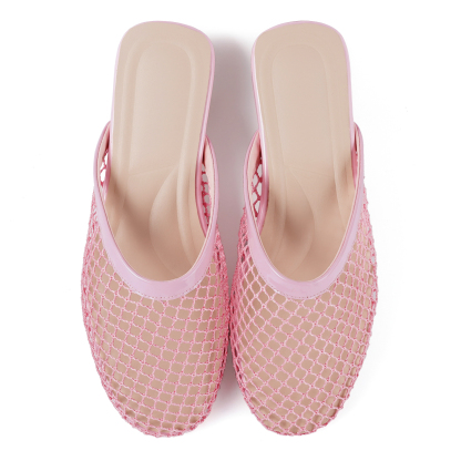 Mesh Mules for Women Slip on Flats