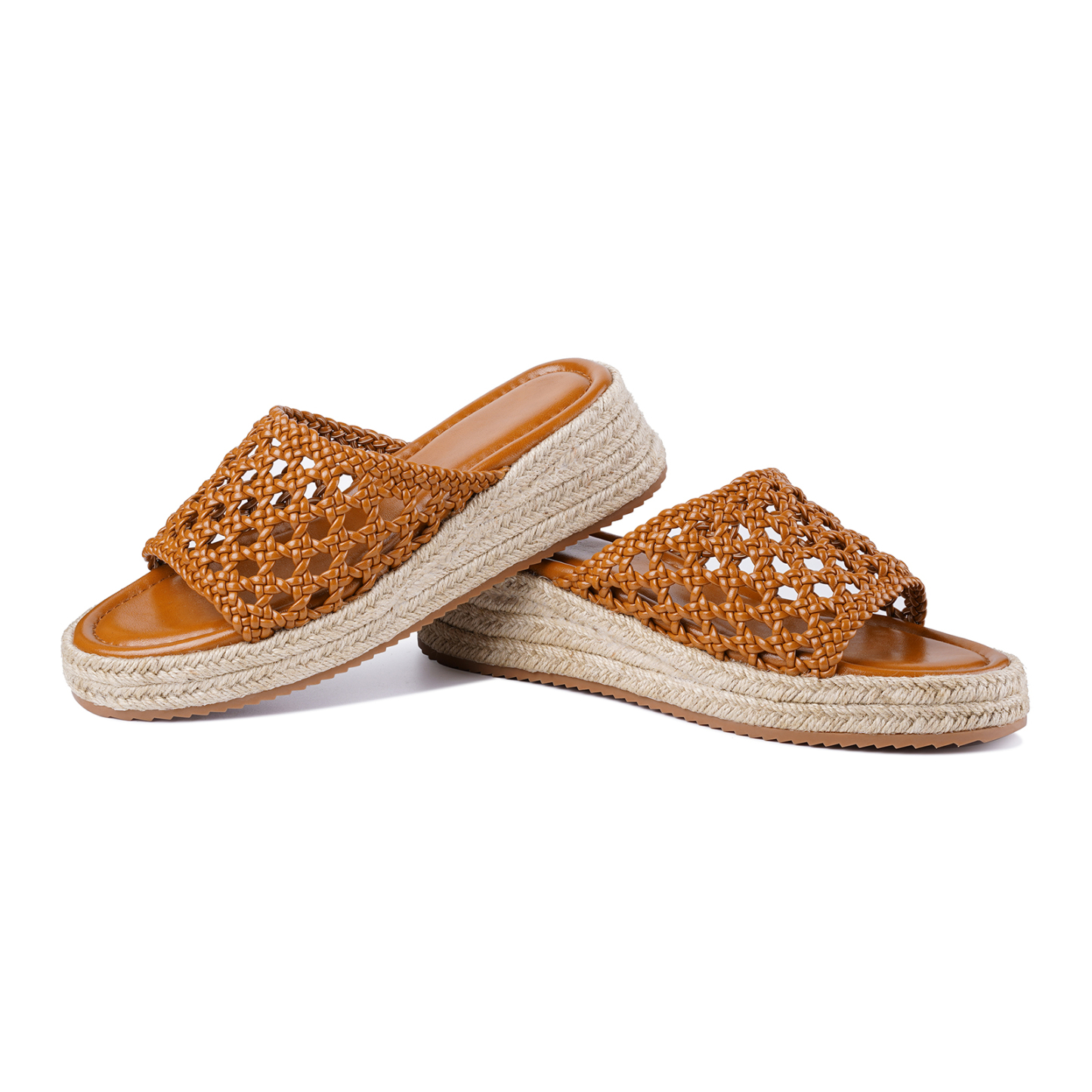 Platform Slip on Espadrille Sandals for Women Slides