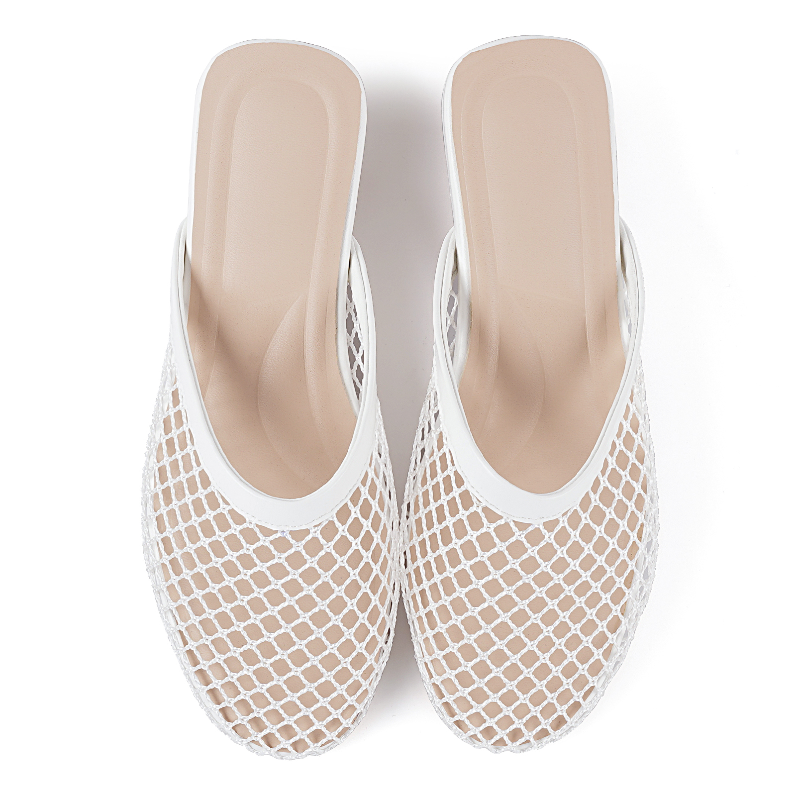 Mesh Mules for Women Slip on Flats