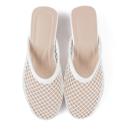 Mesh Mules for Women Slip on Flats