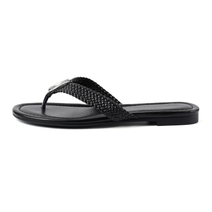Woven Thong Sandals