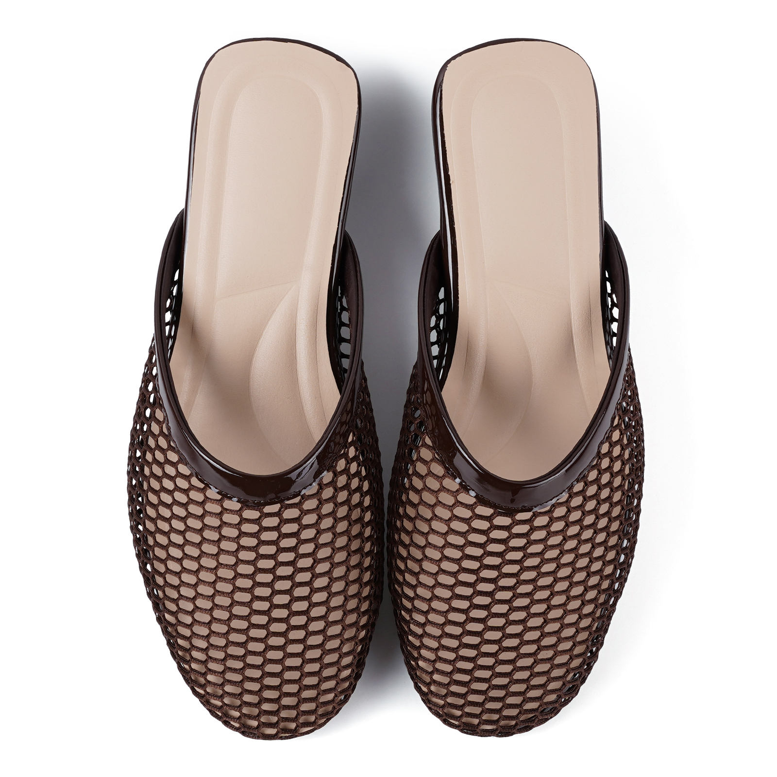Mesh Mules for Women Slip on Flats