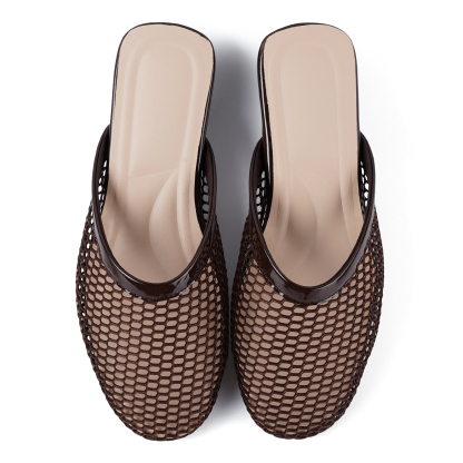Mesh Mules for Women Slip on Flats