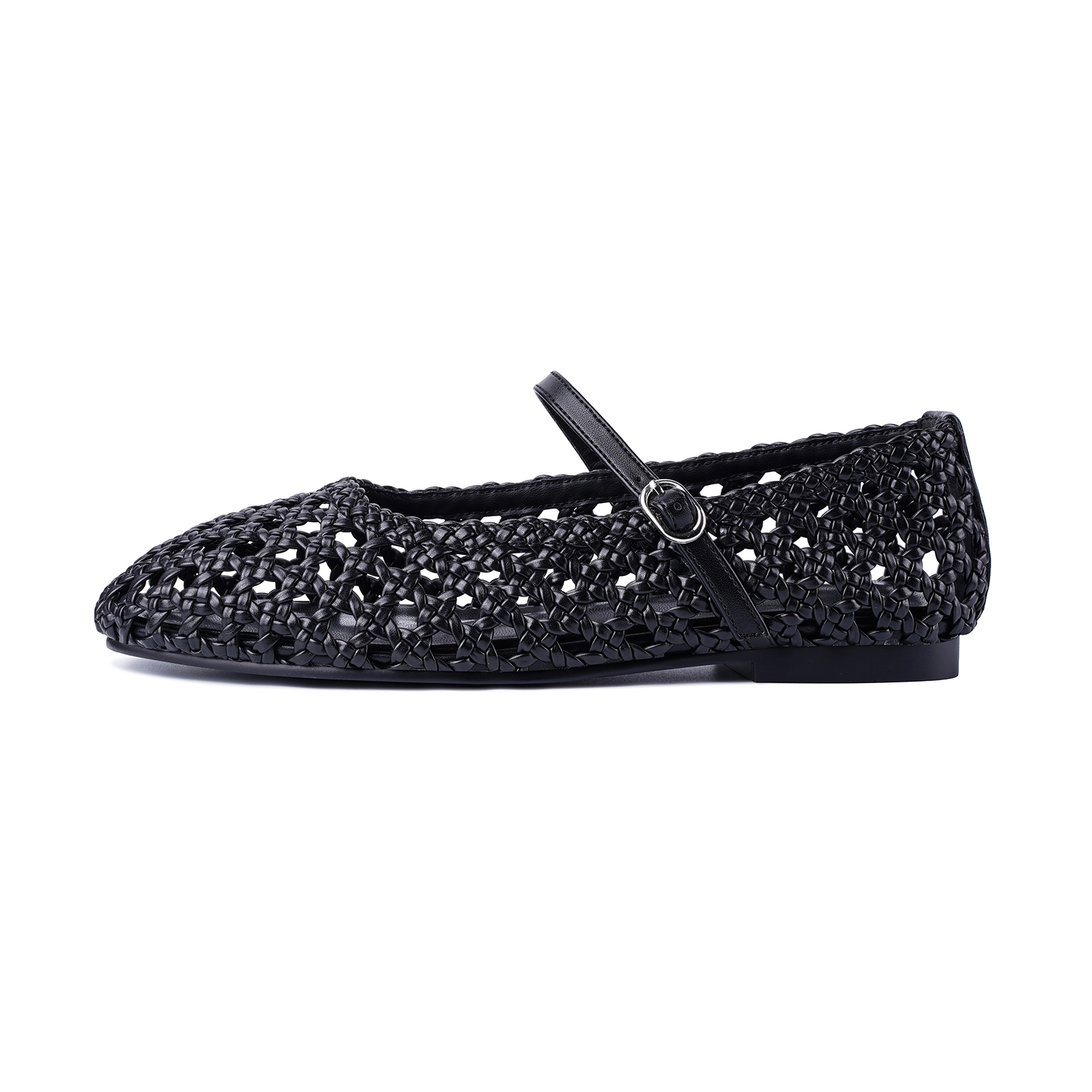 Woven Mesh Ballet Flats for Women Mary Janes Ballerina Flat Shoes