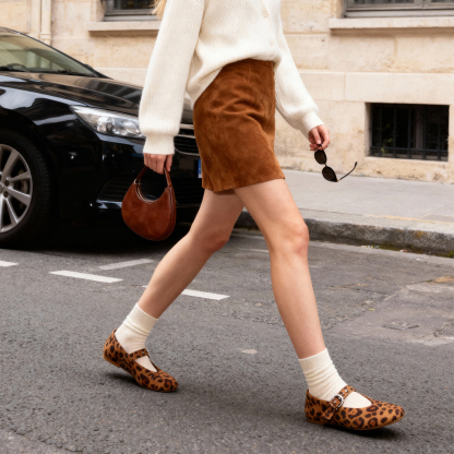 Leopard Ballet Flats 