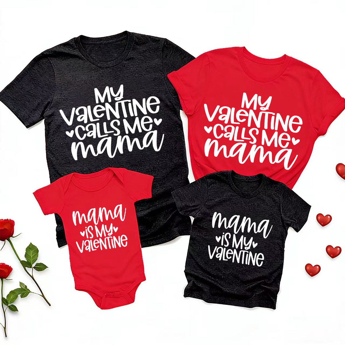 Mama is My Valentine Mom&Me Shirt