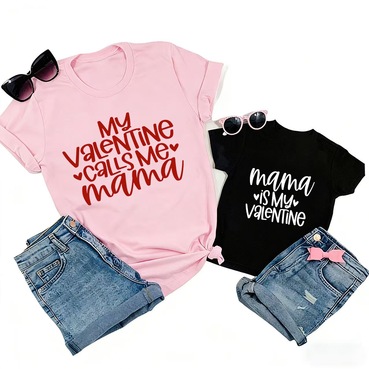 Mama is My Valentine Mom&Me Shirt