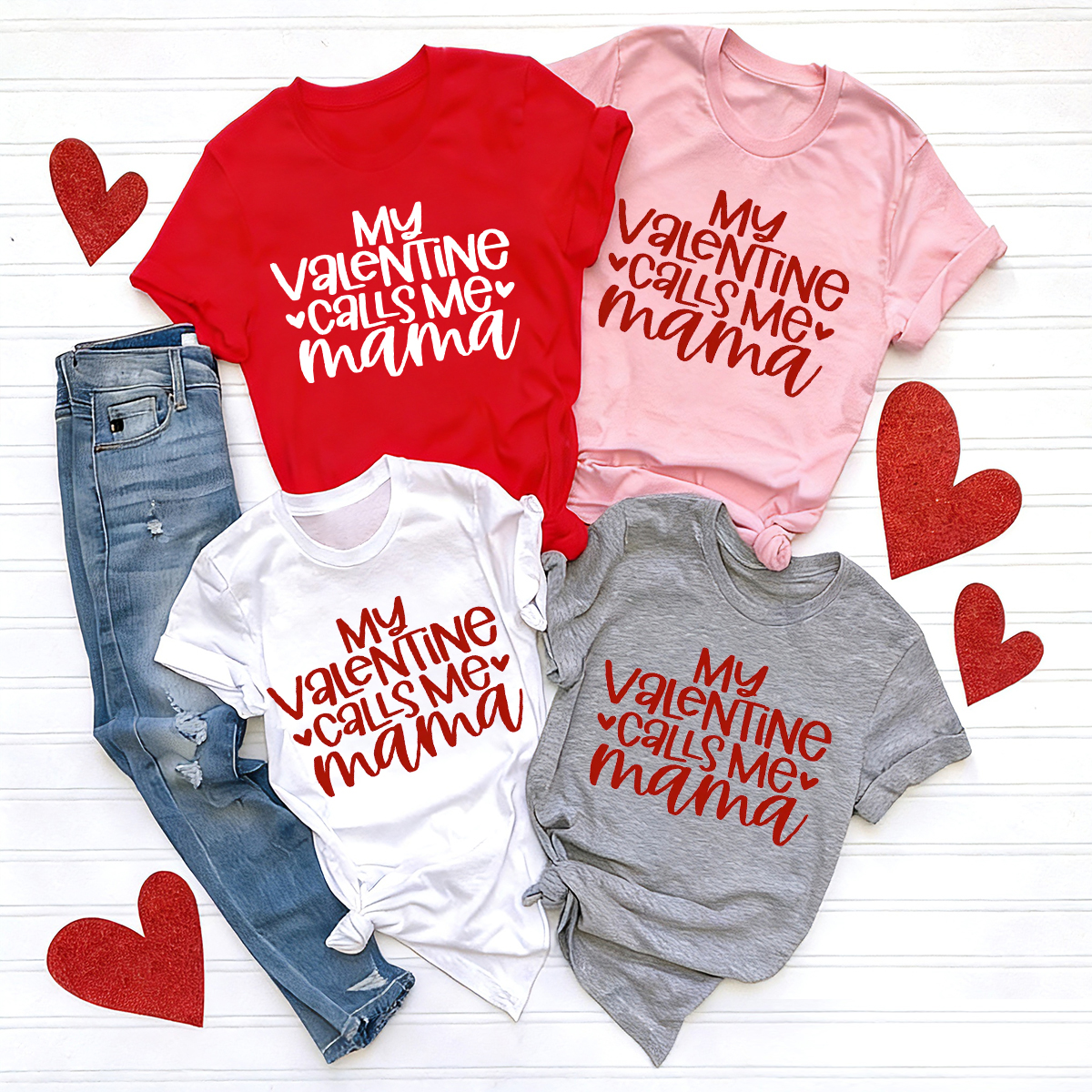 Mama is My Valentine Mom&Me Shirt