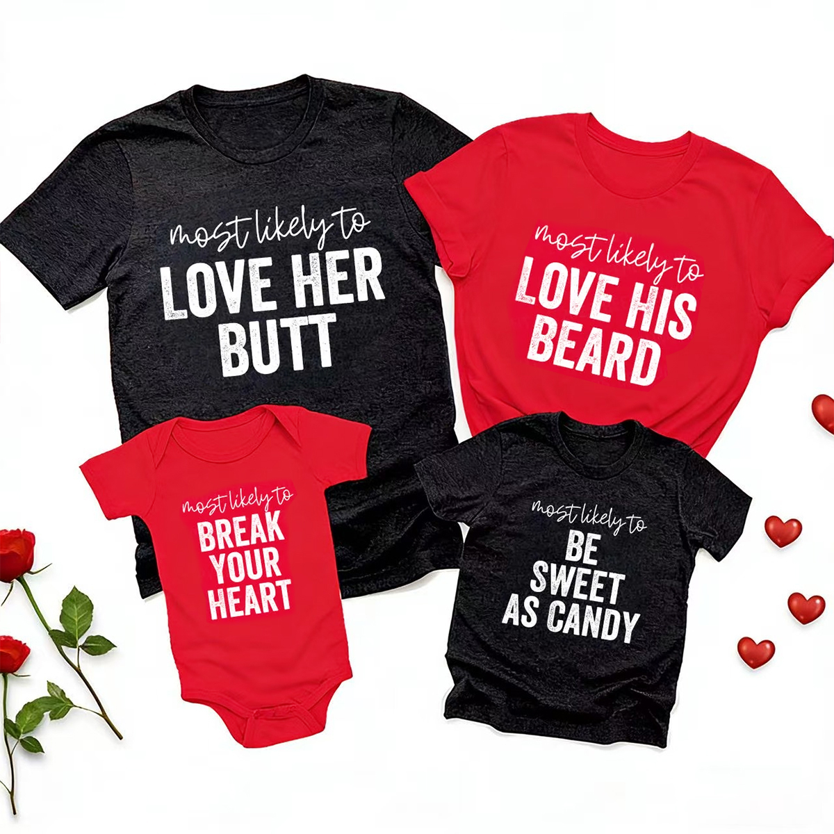 Personalized 40 Most Likely To Valentine's Day Family Shirt