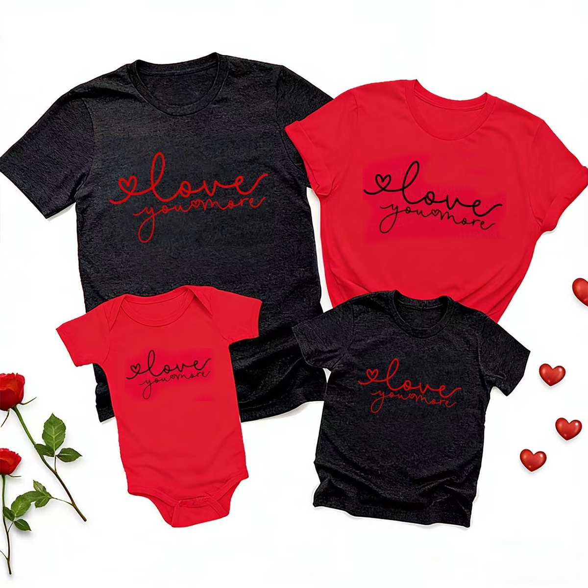 Love You More Valentines Family Shirt