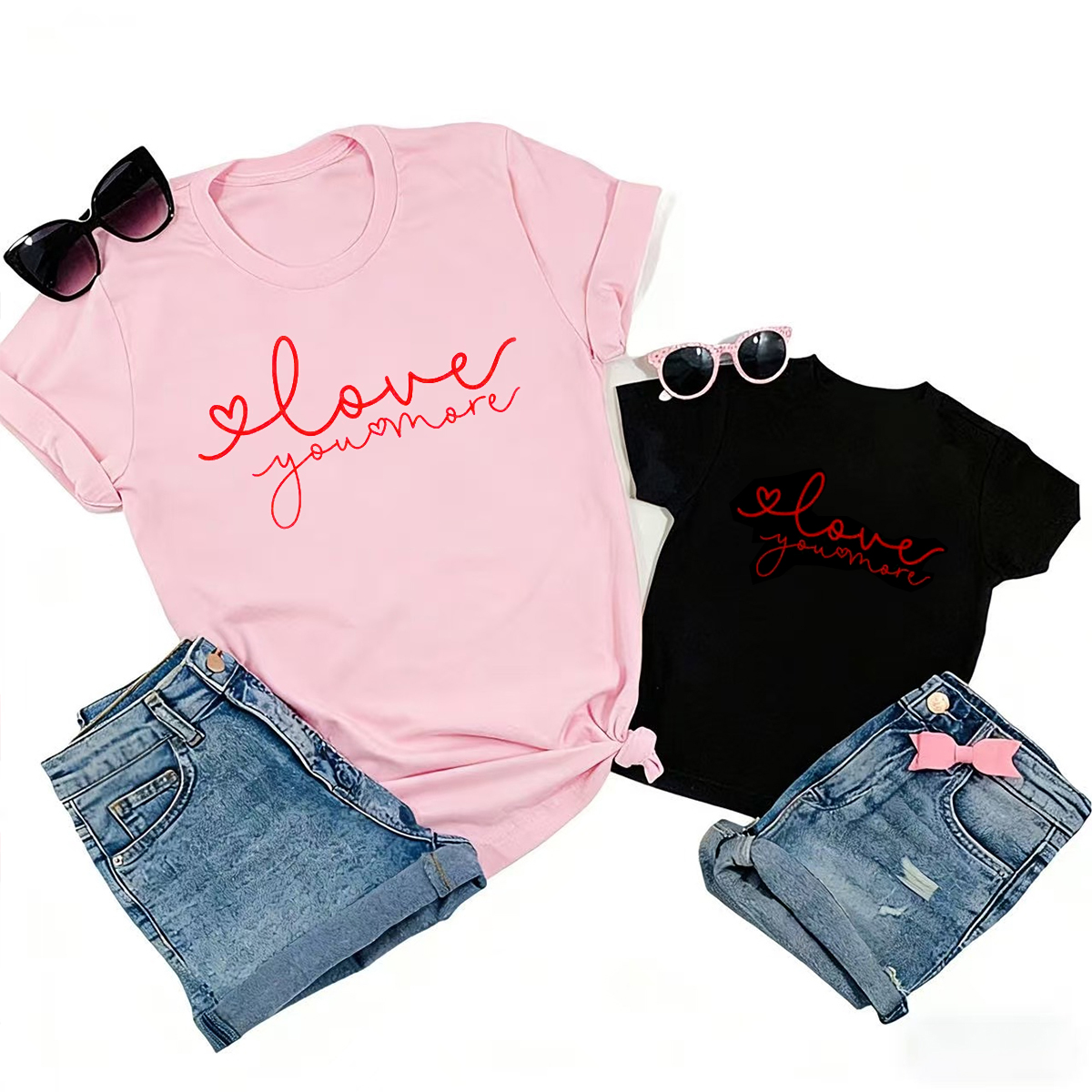 Love You More Valentines Family Shirt