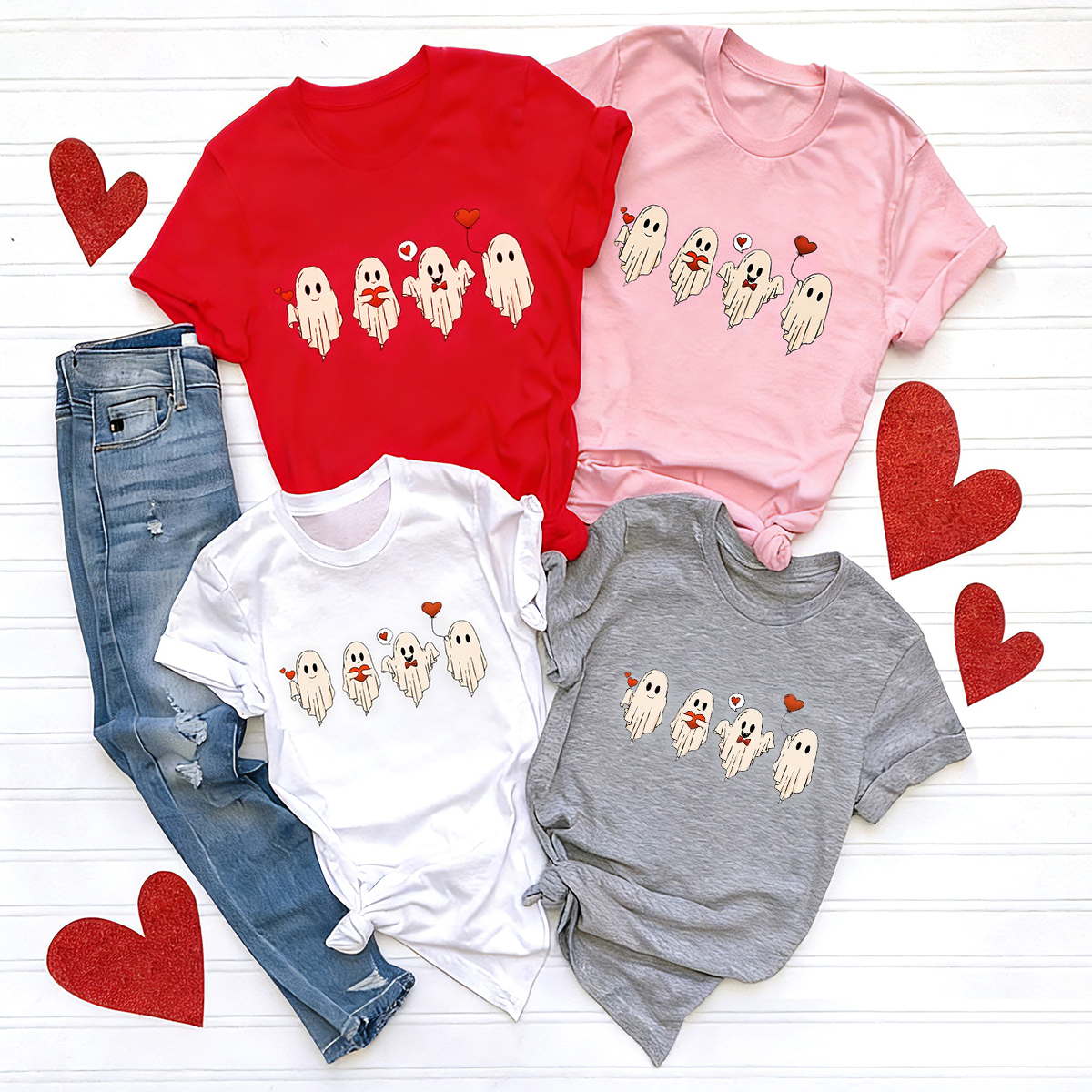 Valentines Ghost Family Shirt