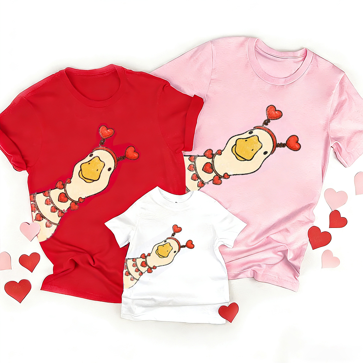 Valentine Goose Family Shirt