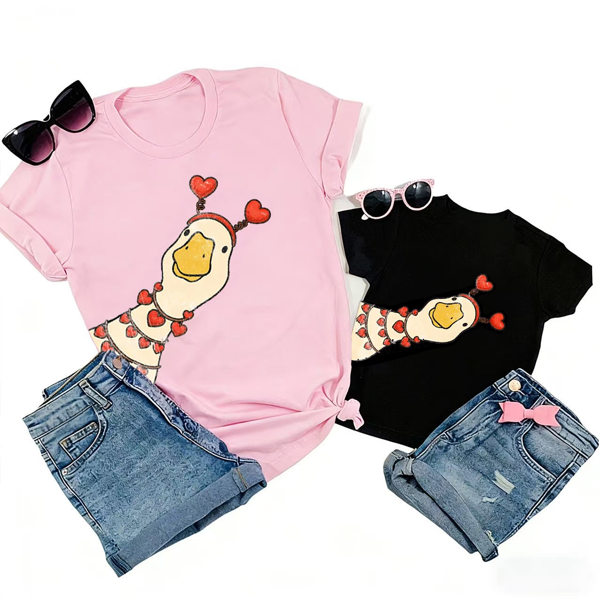 Valentine Goose Family Shirt