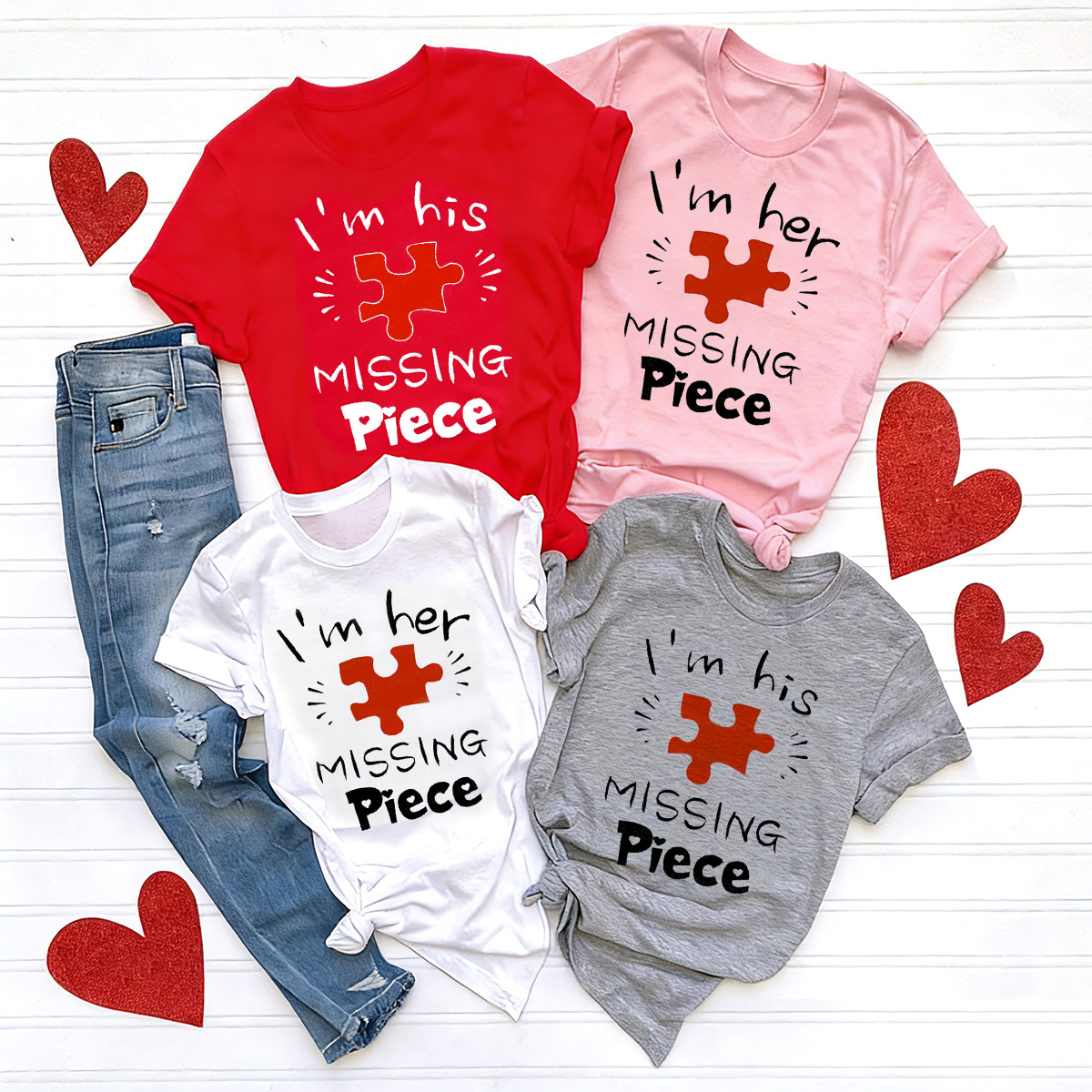 I'm Her And His Missing Valentines Day Shirts For Family