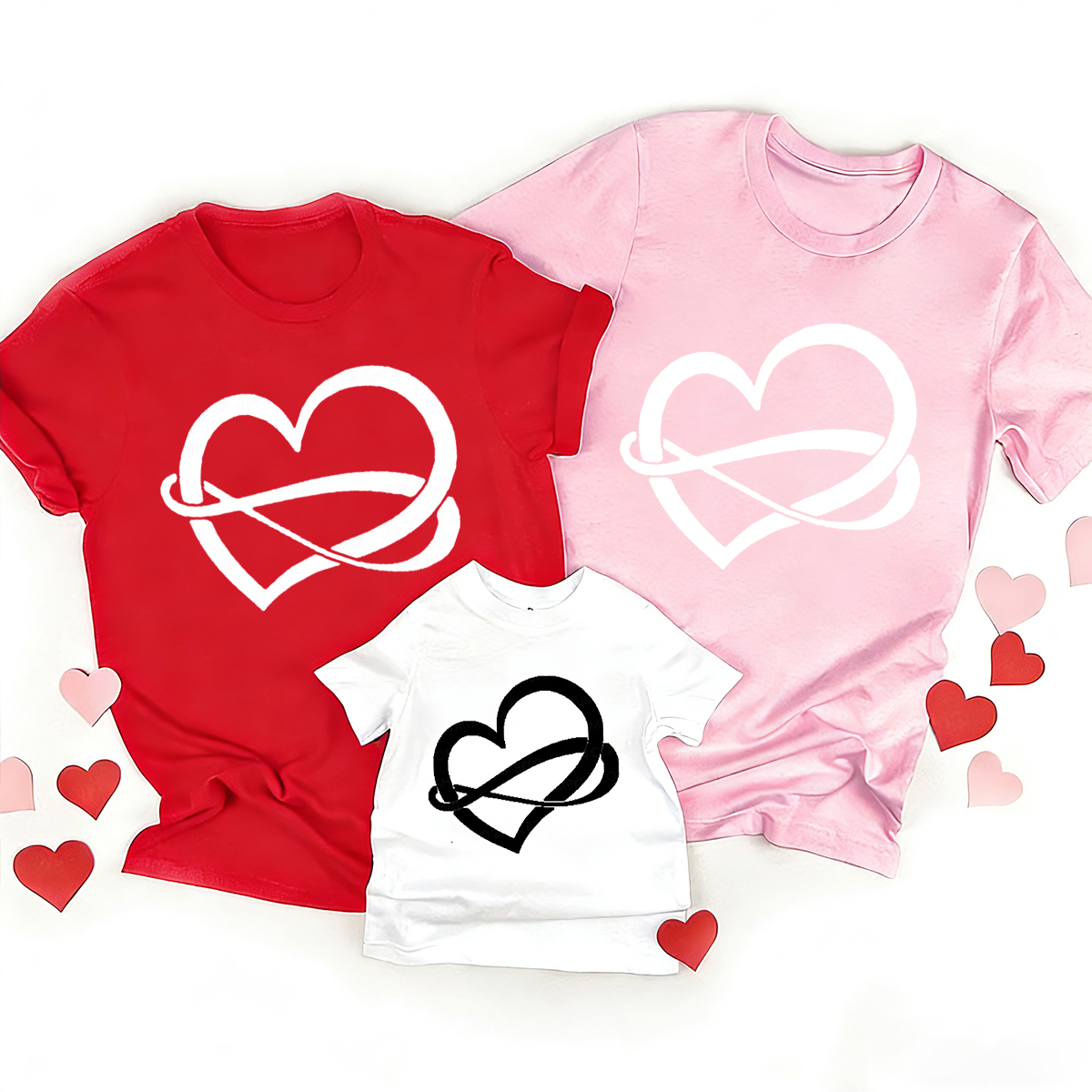 Infinite Valentine Love Family Matching Shirts