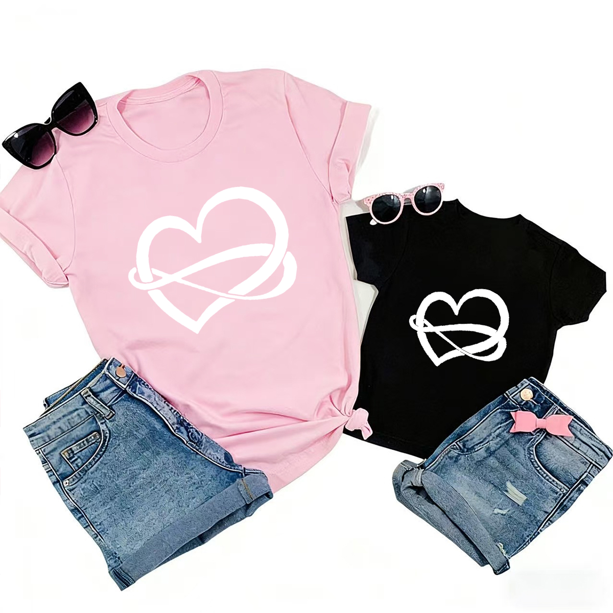 Infinite Valentine Love Family Matching Shirts