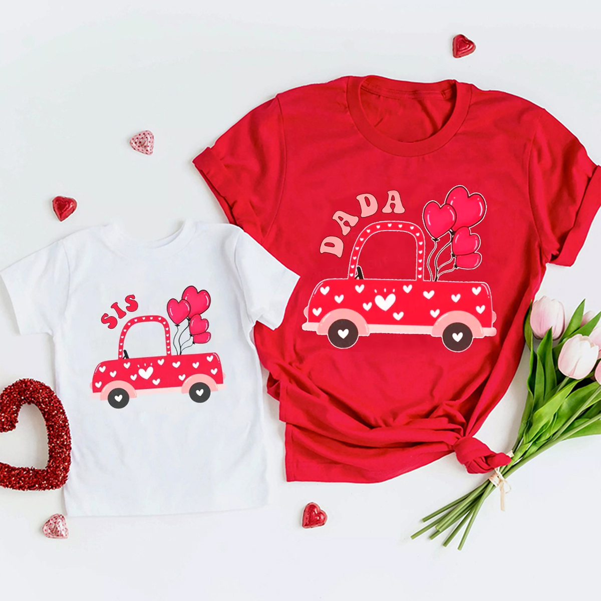 Personalized Love Ride Valentine's Day Family Shirt