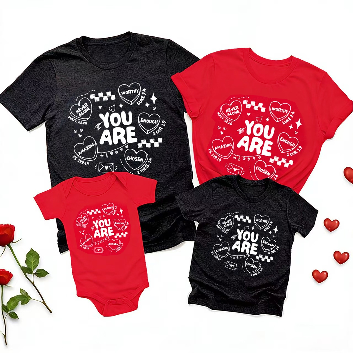 You Are Loved Valentine's Day Family Shirt