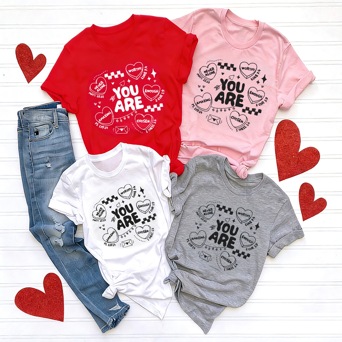 You Are Loved Valentine's Day Family Shirt