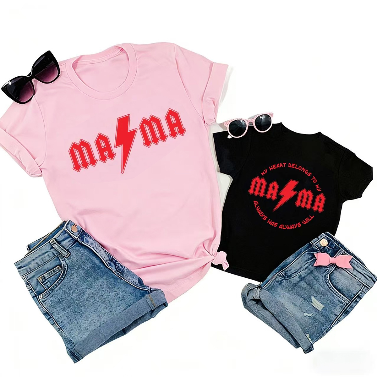 My Heart Belongs To My Mama Band Matching Valentine's Shirts