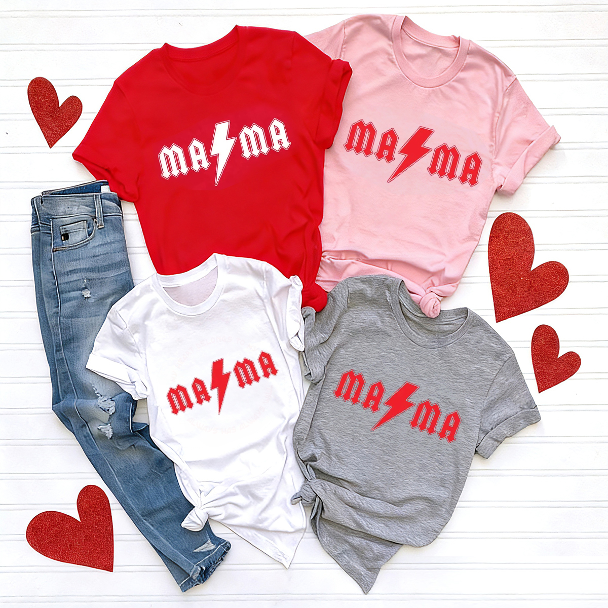 My Heart Belongs To My Mama Band Matching Valentine's Shirts