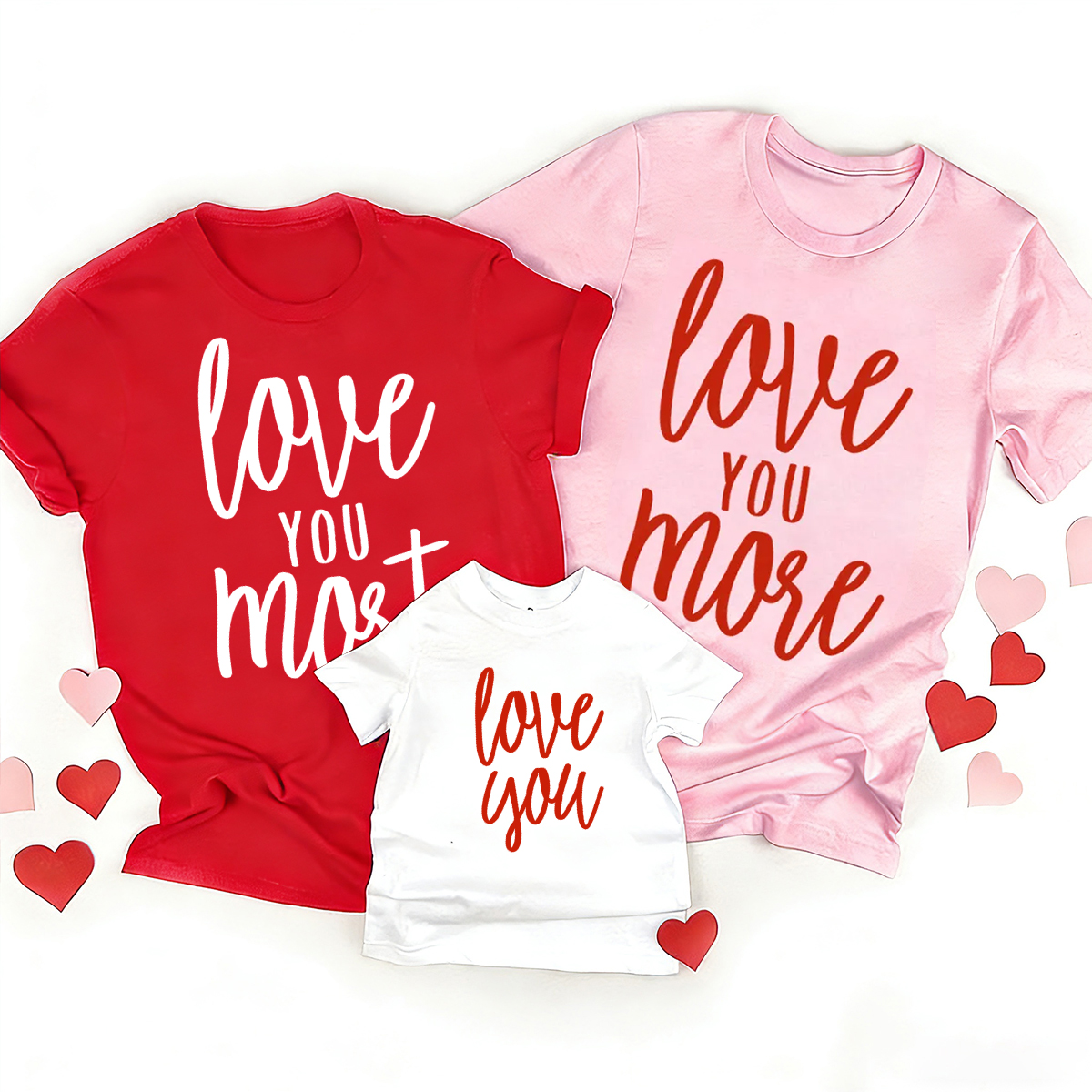 Personalized Love You More Valentine's Day Family Shirt