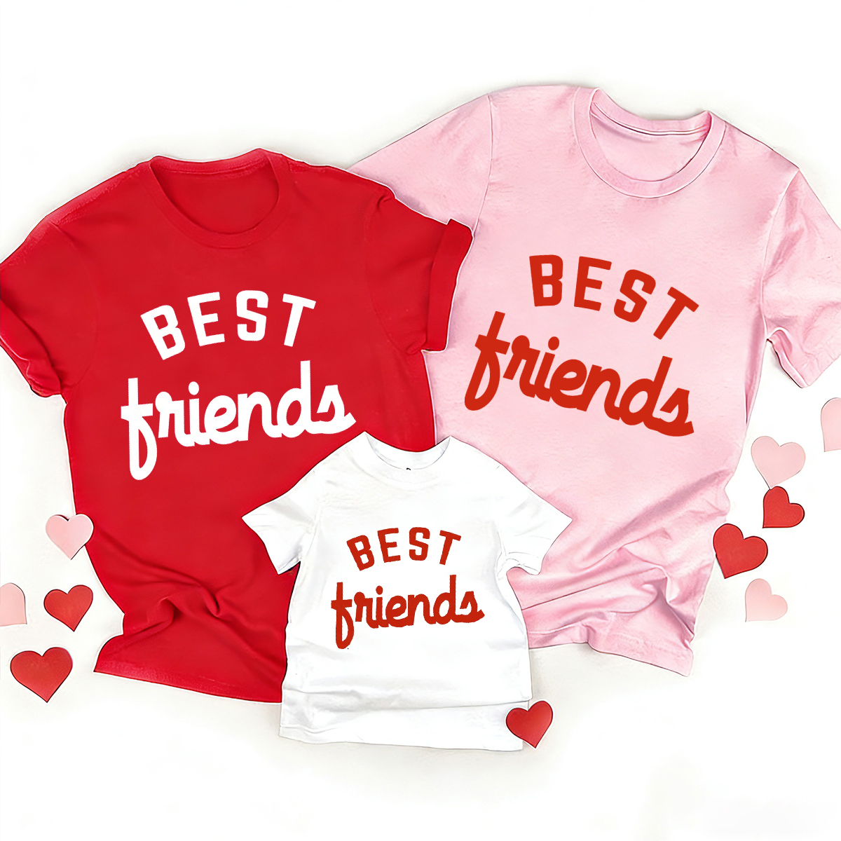 Best Friends Valentine's Day Family Shirt