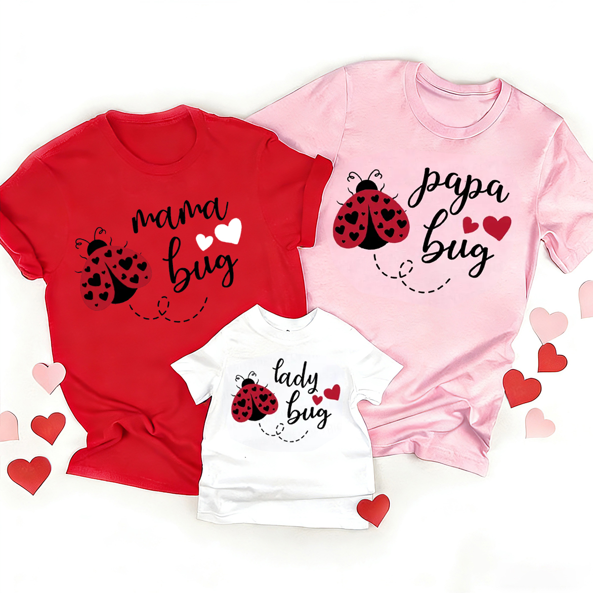 Lady Bug Valentine's Day Family Shirt