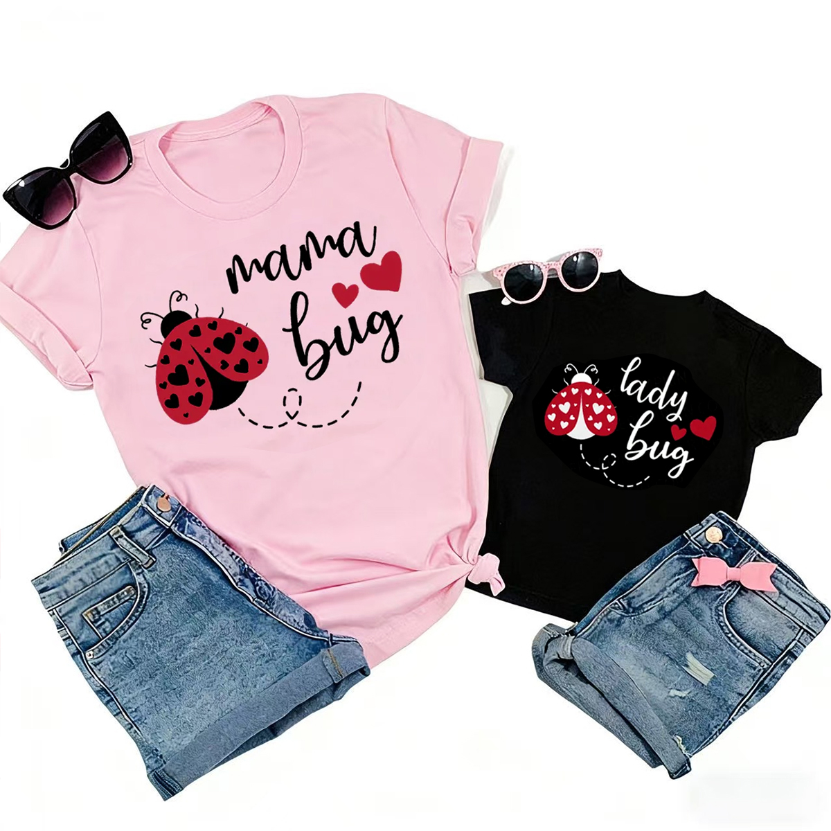 Lady Bug Valentine's Day Family Shirt