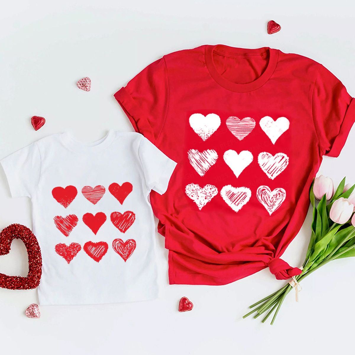 Various Kinds Of Love Valentine's Day Family Shirt