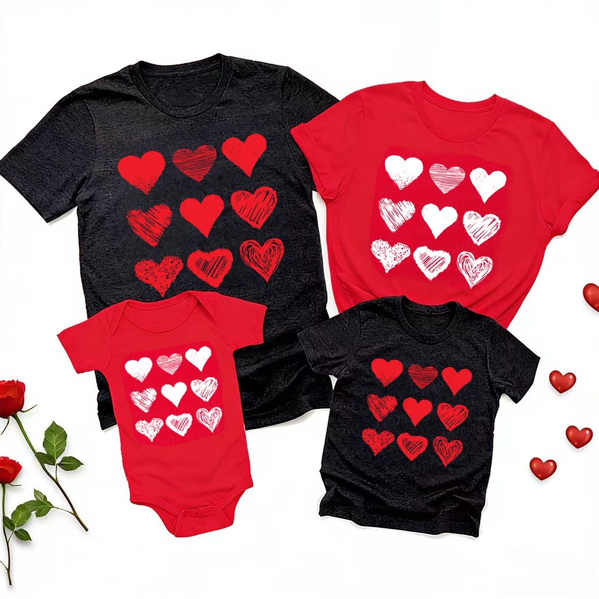 Various Kinds Of Love Valentine's Day Family Shirt