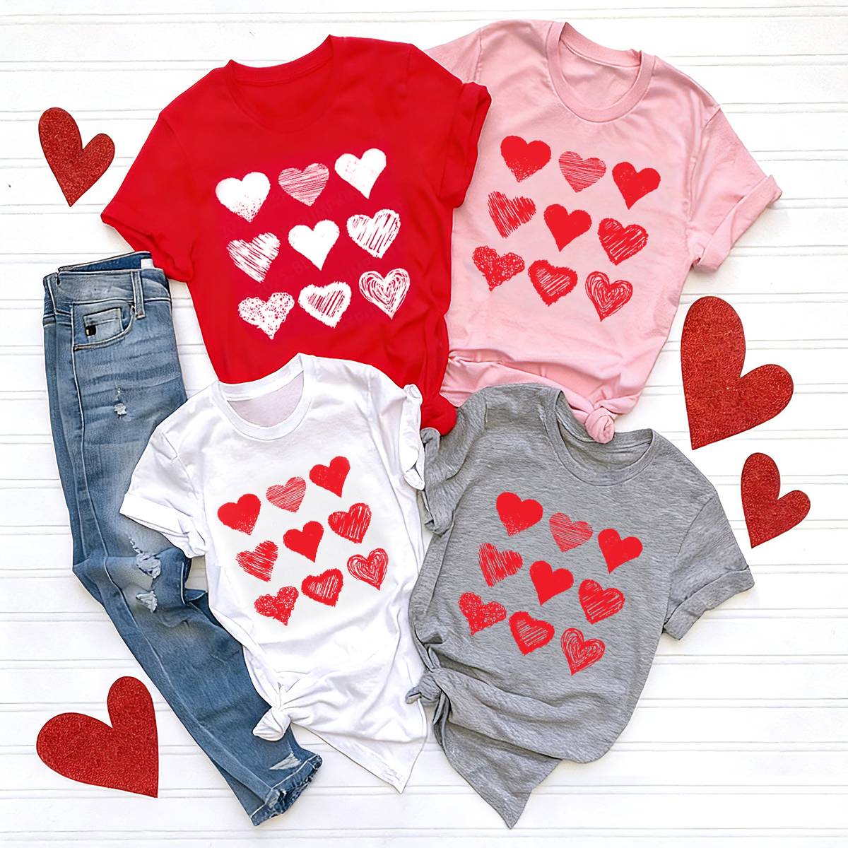 Various Kinds Of Love Valentine's Day Family Shirt