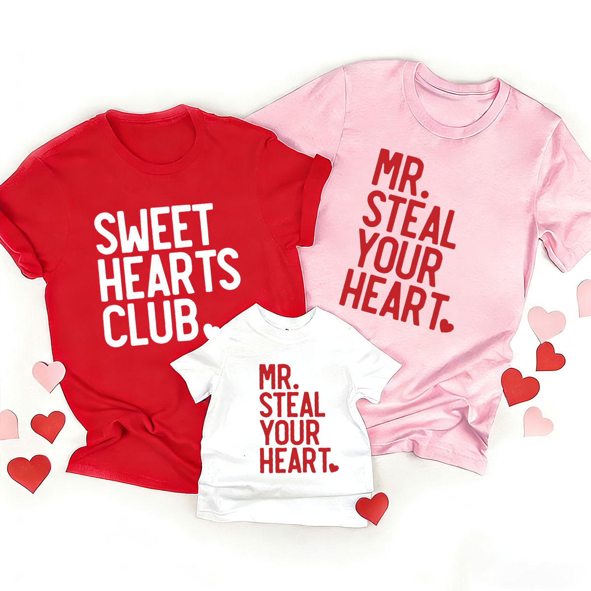Personalized Sweet Hearts Club Valentine's Day Family Shirt