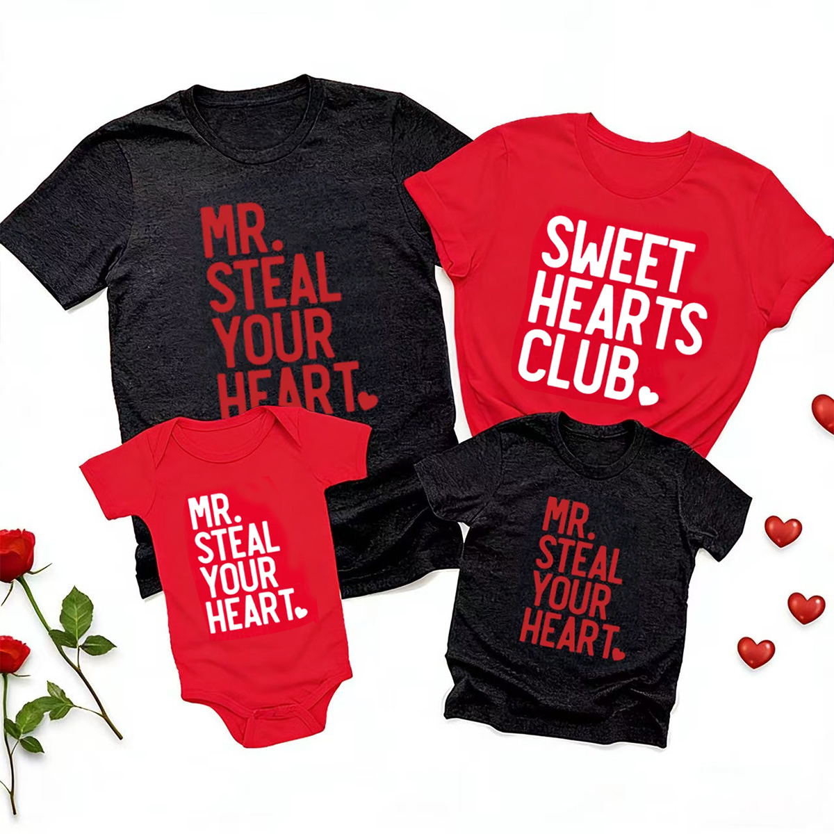 Personalized Sweet Hearts Club Valentine's Day Family Shirt