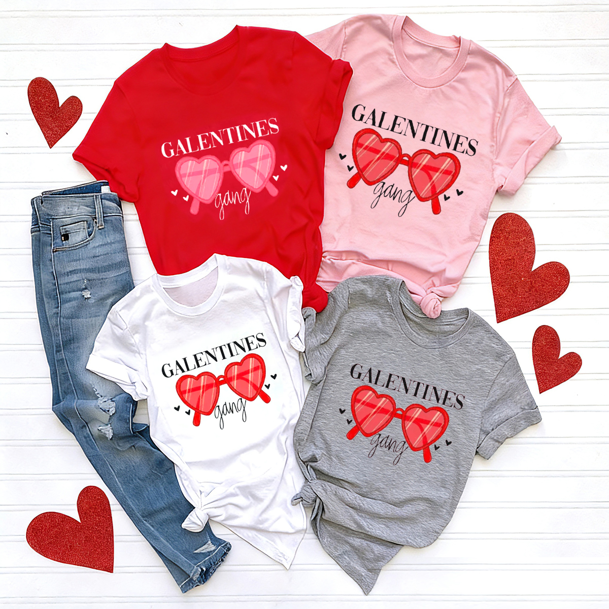Galentines Gang Family Matching Valentine's Day Shirts