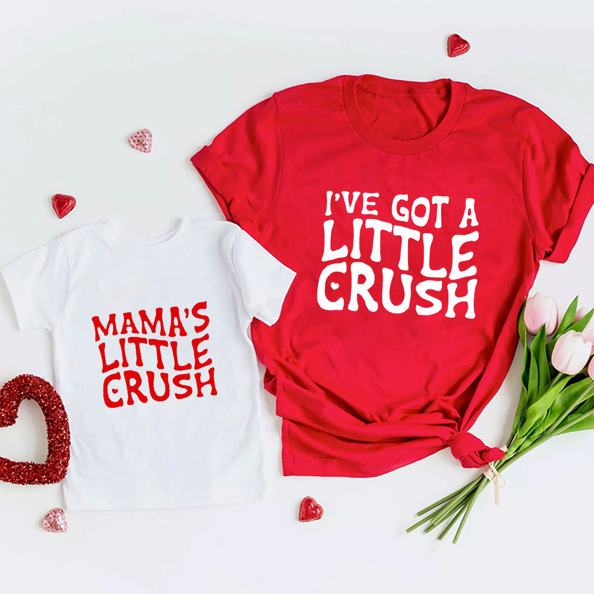 Little Crush Family Matching Valentine's Shirts