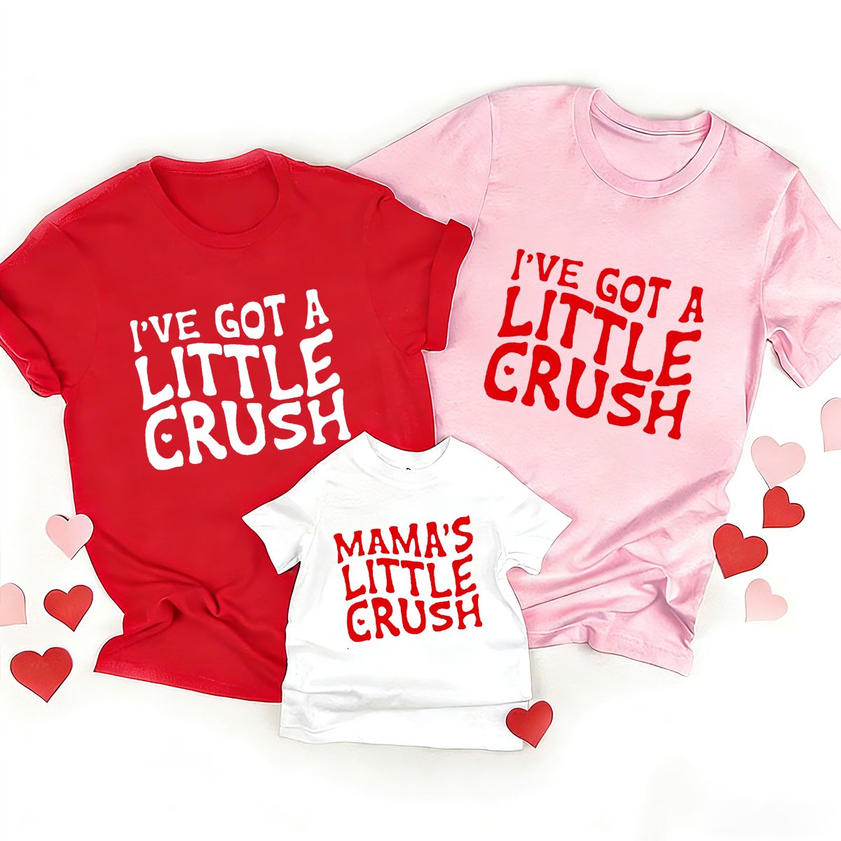 Little Crush Family Matching Valentine's Shirts