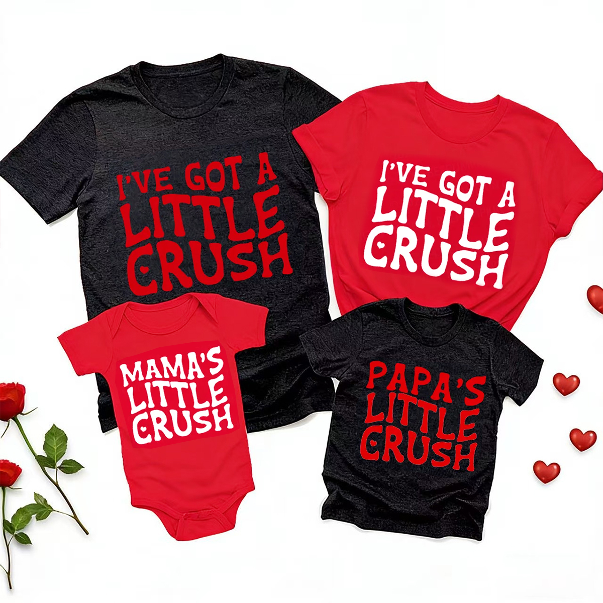 Little Crush Family Matching Valentine's Shirts