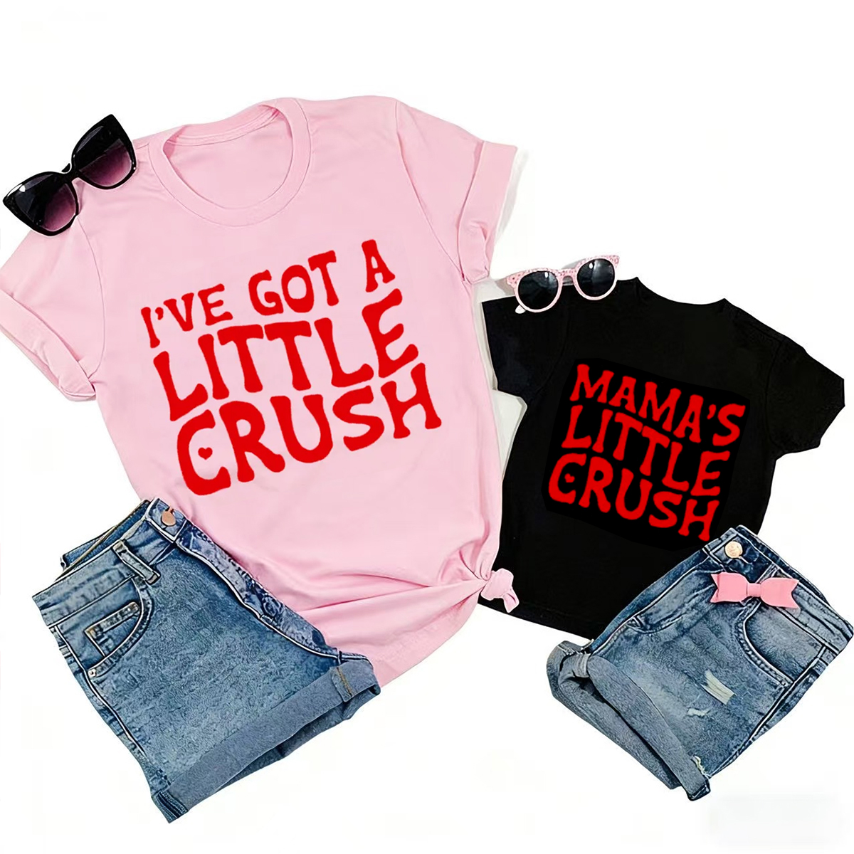 Little Crush Family Matching Valentine's Shirts