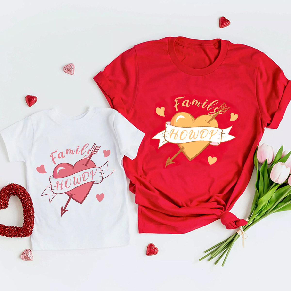 Howdy Sweet Candy Love Valentine Party Matching Shirts