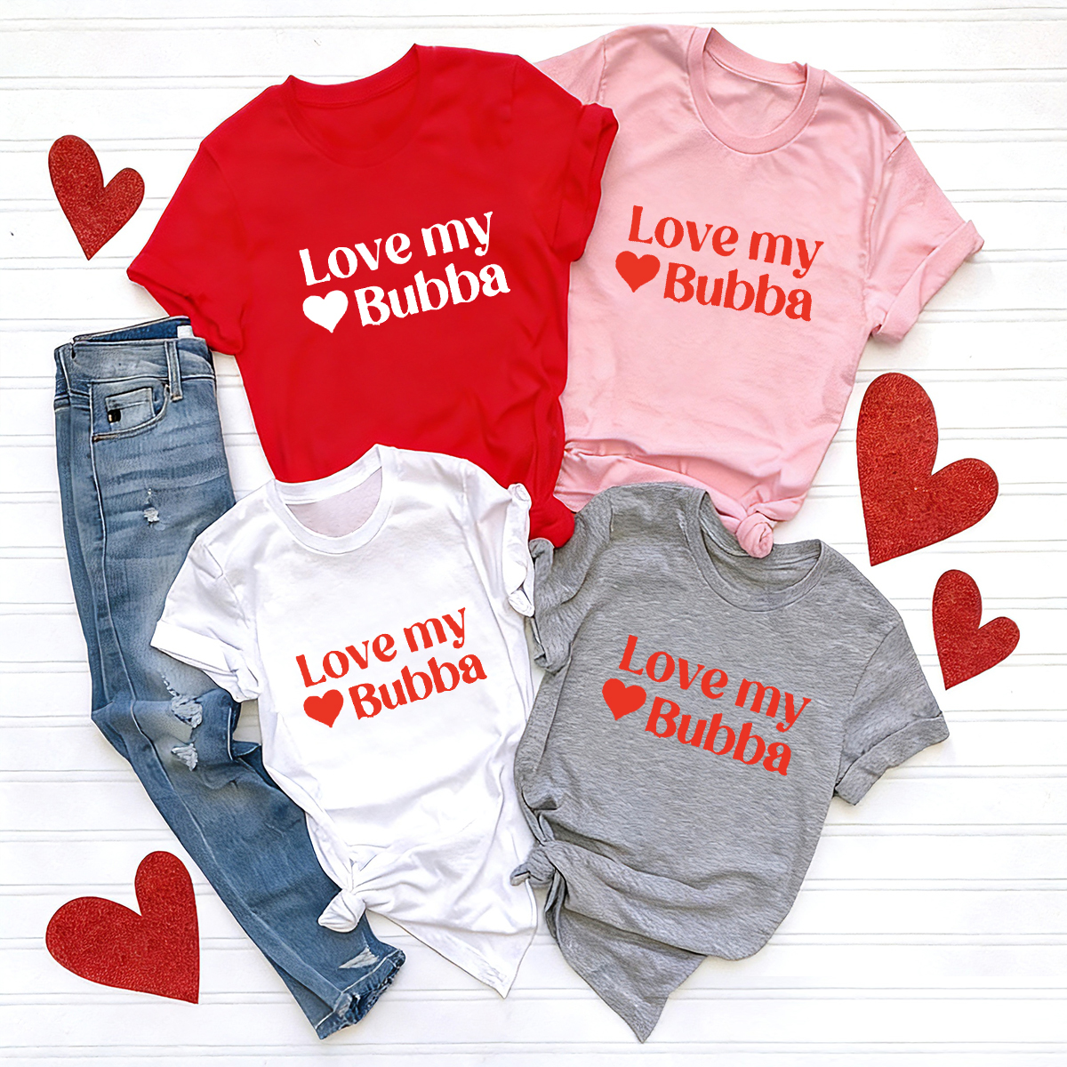 Love My Valentines Day Gift Matching Sibling Shirts